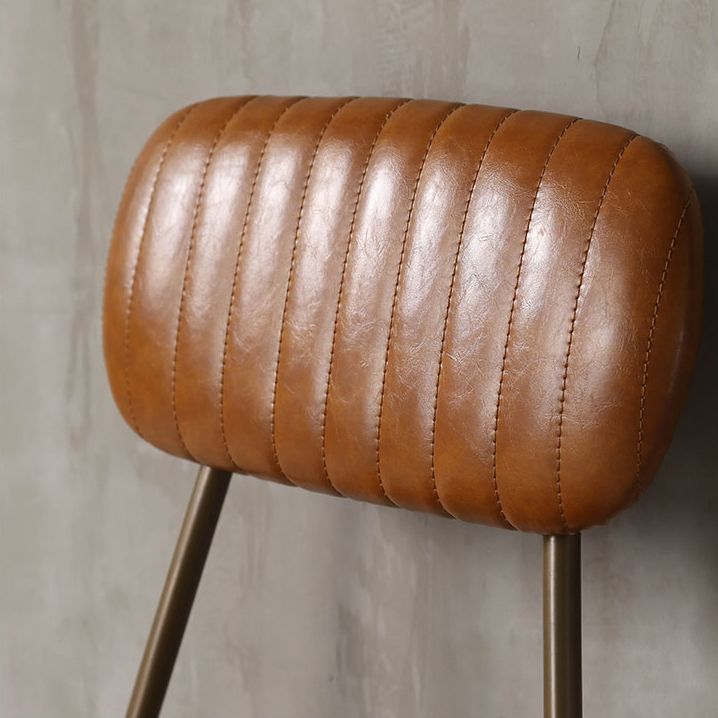 Industrial Leather Metal Counter Stools Low Back Bar Stools with 4 Legs Clearhalo 'Bar Furniture' 'Bar Stools' 'bar_stools' 'furn' 'furn_bar_stools' 'furniture_bar_stools' 'Kitchen & Dining Furniture' 'kitchen&dining_furn' 'kitchen' 'kitchen_furn' Furniture' 1200x1200_dfaec2fa-77ae-4790-8e13-144c61623b51