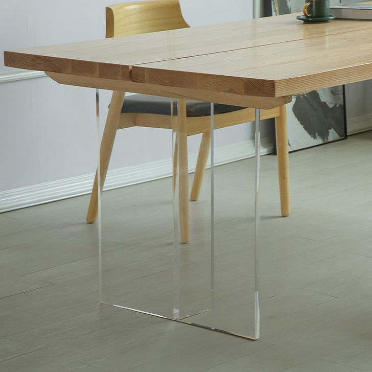 Table à manger en bois massif table de restauration de style contemporain pour cuisine à la maison