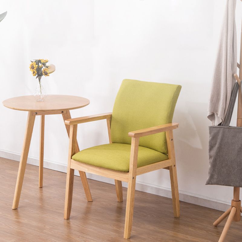 Scandinavian Rubberwood Solid Back Arm Chair Wood Dining Chair for Home Clearhalo ' kitchen&dining_furn' 'Dining Chairs' 'Dining Tables & Seating' 'dining_chair' 'furn' 'furn_dining_chair' 'Furniture' 'furniture_dining_chair' 'Kitchen & Dining Furniture' 'kitchen' 1200x1200_dfb1ebdc-510b-4505-ab81-63777efca7f7