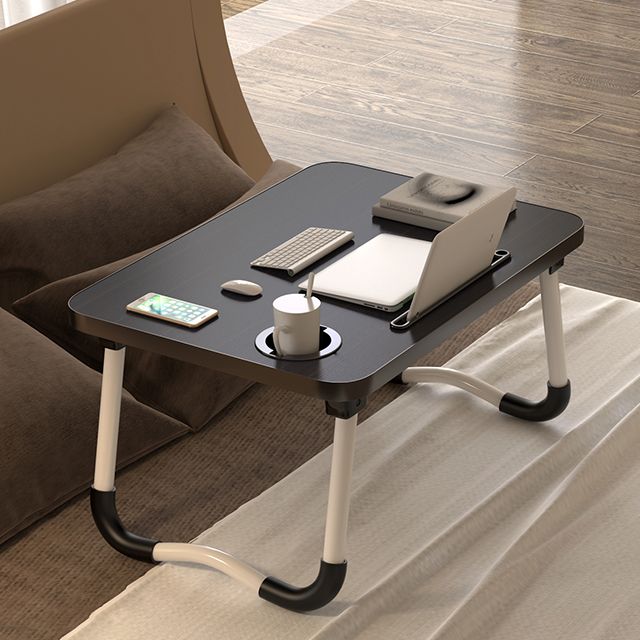 Modern Curved Writing Desk Folding Manufactured Wood Desk with Sled Base Clearhalo 'furn' 'furn_office_desk' 'Furniture' 'furniture_office_desk' 'Office Desks' 'Office Furniture' 'office_desk' 1200x1200_dfb35903-1fcf-432b-a3eb-0105497b9c44