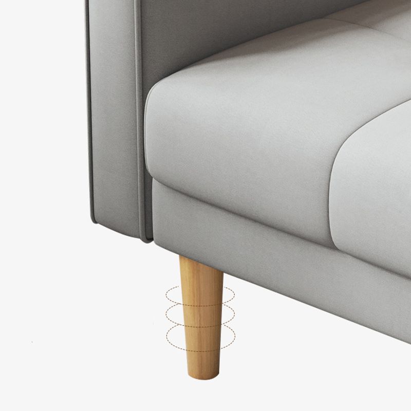 Contemporary Biscuit Back Sofa Bed 22.44"High Square Arm Sofa Bed Clearhalo 'furn' 'furn_sofas' 'Furniture' 'furniture_sofas' 'kitchen' 'kitchen_sofas' 'Living Room Furniture' 'Sofa' 'sofas' 1200x1200_dfb3cd65-33a6-435c-a1d1-49aea3e9e360