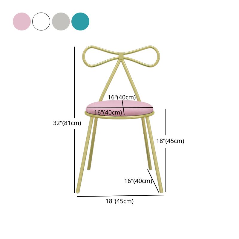 Faux lederen zijstoel Noordse ontwerp Open rug Dining zijstoel