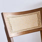 Taburete de bar de madera maciza para sala de estar, taburete de bar contemporáneo de ratán