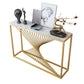 Tavolo accento console glam antico tavolo di divano console in marmo