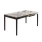 Rectangle Shape Sintered Stone Dining Table Simplicity 4 Legs Table for Dining Room Clearhalo ' dining_table' 'Dining Tables & Seating' 'Dining Tables' 'furn' 'furn_dining_table' 'Furniture' 'furniture_dining_table' 'Kitchen & Dining Furniture' 'kitchen&dining_furn' 'kitchen' 'kitchen_dining_table' 1200x1200_dfb7011b-24ef-4cee-bfcb-612f7716d192