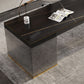 Rectangular Shaped Modern Office Table Office Writing Desk in Black/White