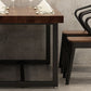 Solid Wood Fixed Dining Table Industrial Kitchen Table with Trestle Base Clearhalo 'Dining Tables & Seating' 'Dining Tables' 'dining_table' 'furn' 'furn_dining_table' 'Furniture' 'Kitchen & Dining Furniture' 1200x1200_dfb8308c-3115-4ca2-98a3-b73f8fe6119e