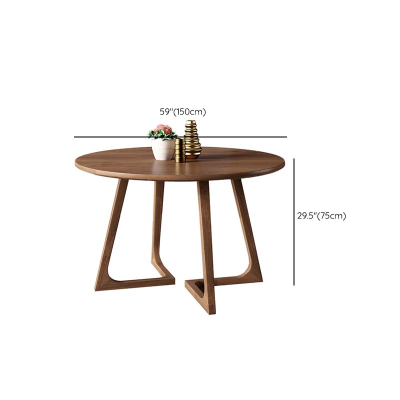 Modern Style Dinette Set 1/2/3/4/5 Pcs Round Solid Wood Dinette Table with Dining Chair Clearhalo 'Dining Room Sets' 'Dining Tables & Seating' 'dining_room_set' 'furn' 'furn_dining_room_set' 'Furniture' 'Kitchen & Dining Furniture' 1200x1200_dfb8614b-c682-4b70-8151-43af1520da32