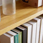 Modern geometry Bookshelf Multi Shelfs Open Back Bookcase in Natural Clearhalo 'Bookcases' 'furn' 'furn_bookcases' 'Furniture' 'Office Furniture' 1200x1200_dfb92698-db7e-4a82-bcb5-4f8c73217f37