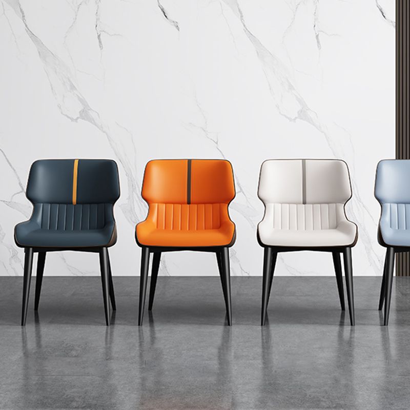 Chaises de salle à manger sans bras contemporaine avec rembourrage avec rembourrage