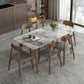 Modern Style Sintered Stone Dining Table 4 Legs Rectangular Table in Grey Clearhalo ' dining_table' 'Dining Tables & Seating' 'Dining Tables' 'furn' 'furn_dining_table' 'Furniture' 'furniture_dining_table' 'Kitchen & Dining Furniture' 'kitchen&dining_furn' 'kitchen' 'kitchen_dining_table' 1200x1200_dfbc6b8e-f4b4-48b9-9f1e-97d997196d3c