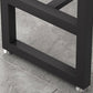 White and Black Modern Style Bar Table in Metal and Wood Milk Tea Shop Bar Table Clearhalo 'Bar Furniture' 'Bar Tables' 'bar_tables' 'furn' 'furn_bar_tables' 'Furniture' 'furniture_bar_tables' 'Kitchen & Dining Furniture' 1200x1200_dfbcd5d2-bbf6-4fc6-bad5-a3f8f768eb20