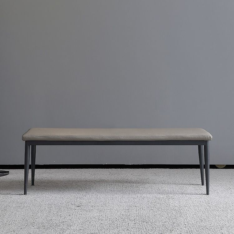 Modern Solid Color Seating Bench Upholstered Bench with Cushioned Clearhalo 'Benches' 'Chairs & Seating' 'furn' 'furn_benches' 'Furniture' 'Living Room Furniture' 1200x1200_dfbd88f4-1c26-47b8-a553-54a97feade73