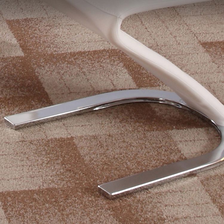 Designer Style Leather Home Side Chair Monochrome Solid Back Dining Chair (Set of 2) Clearhalo ' kitchen&dining_furn' 'Dining Chairs' 'Dining Tables & Seating' 'dining_chair' 'furn' 'furn_dining_chair' 'Furniture' 'furniture_dining_chair' 'Kitchen & Dining Furniture' 'kitchen' 1200x1200_dfbf03cf-d99f-4a87-9525-13560479be08