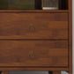 Mid-Century Modern Accent Chest with Drawers and Shelf in Brown Clearhalo 'Cabinets & Chests' 'cabinets_chests' 'furn' 'furn_cabinets_chests' 'Furniture' 'Living Room Furniture' 1200x1200_dfc2d120-4d1d-4baa-bdb8-ba979ddb54a3