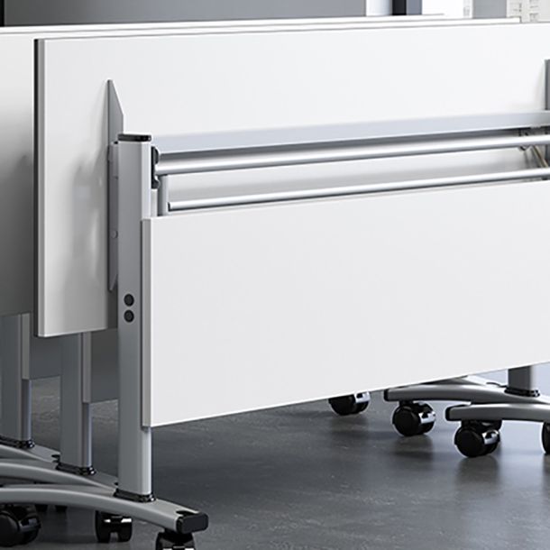 Rectangular Writing Desk Metal Base with Caster Wheel Desk for Office Clearhalo 'Furniture' 'furniture_office_desk' 'Office Desks' 'Office Furniture' 'office_desk' 1200x1200_dfc67b33-7cc6-484e-bf71-f8e2c08865e1