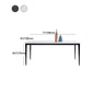 Metal Modern Rectangle Table Sintered Stone Table with 4 Legs Clearhalo 'Dining Tables & Seating' 'Dining Tables' 'dining_table' 'furn' 'furn_dining_table' 'Furniture' 'furniture_dining_table' 'Kitchen & Dining Furniture' 'kitchen' 'kitchen_dining_table' 1200x1200_dfc78aa5-954d-4b01-bf2e-4002eb78017a