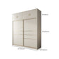 白い固形材のワードローブ鎧モダンスライド2ドアワードローブ