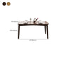 Rubberwood massief houten eettafel Moderne eettafel voor keuken