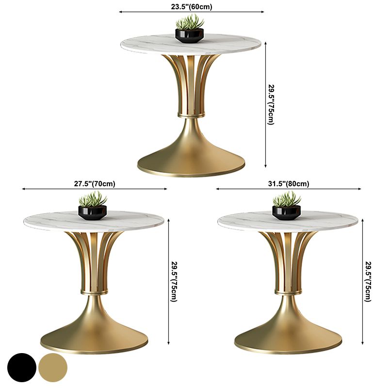 Round Shape White Dining Table Sintered Stone Table Contemporary with Tulip Base Clearhalo ' dining_table' 'Dining Tables & Seating' 'Dining Tables' 'furn' 'furn_dining_table' 'Furniture' 'furniture_dining_table' 'Kitchen & Dining Furniture' 'kitchen&dining_furn' 'kitchen' 'kitchen_dining_table' 1200x1200_dfca71f8-98ae-4c61-a5a4-97c9153fb38f