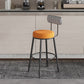 Scandinavian Matte Finish Velvet Counter Stool Footrest Coffee Shop Barstool Clearhalo 'Bar Furniture' 'Bar Stools' 'bar_stools' 'Furniture' 'furniture_bar_stools' 'Kitchen & Dining Furniture' 1200x1200_dfcdccb0-8ca7-47ef-be21-13679b6693ef