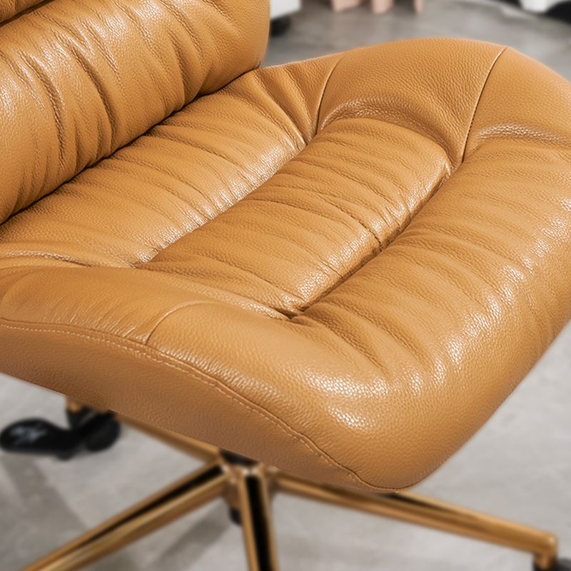 Chaise de bureau moderne Mécanisme d'inclinaison en cuir sans chaise ergonomique pénible