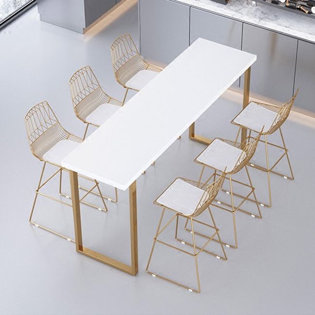 Glam Solid Wood Bar Stool and Table Set 1/4/7 Pieces Pub Table Set Clearhalo 'Bar Furniture' 'furn' 'furn_home_bar_bar_sets' 'Furniture' 'Home Bars & Bar Sets' 'home_bar_bar_sets' 'Kitchen & Dining Furniture' 1200x1200_dfd04edb-027f-4161-a526-4f771b6dfa08