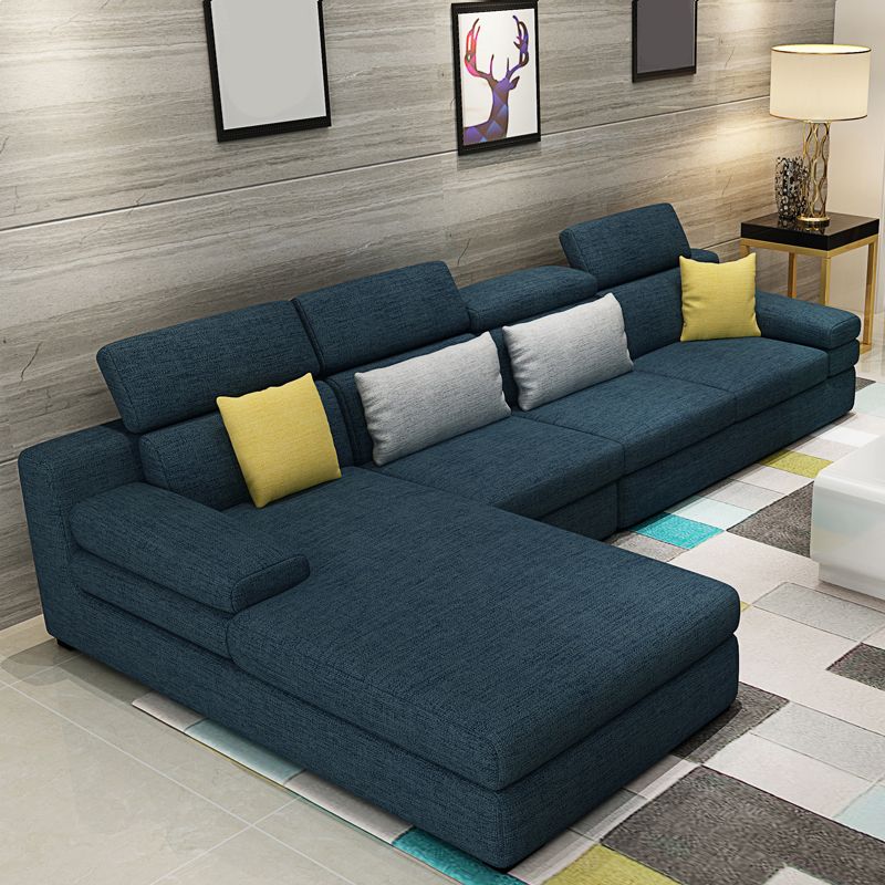 Contemporary High Back Sectionals 35.43"High 5-Seat Square Arm Sofa for Apartment Clearhalo 'furn' 'furn_sectionals' 'Furniture' 'furniture_sectionals' 'kitchen' 'kitchen_sectionals' 'Living Room Furniture' 'Sectionals' 1200x1200_dfd3c82e-2338-4fff-9760-12fbd8ed47cf