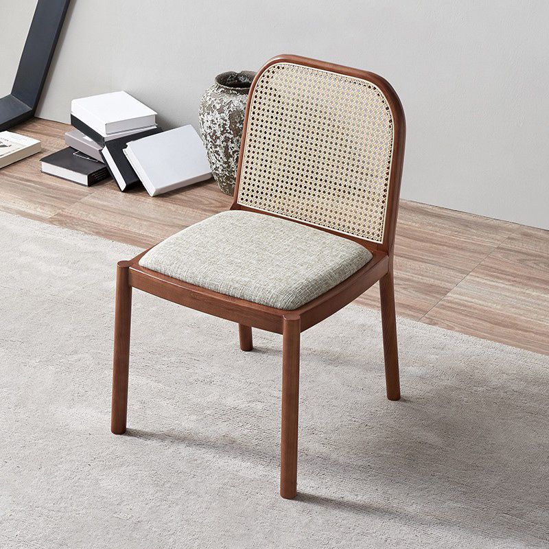 Chaise latéral en bois massif massif