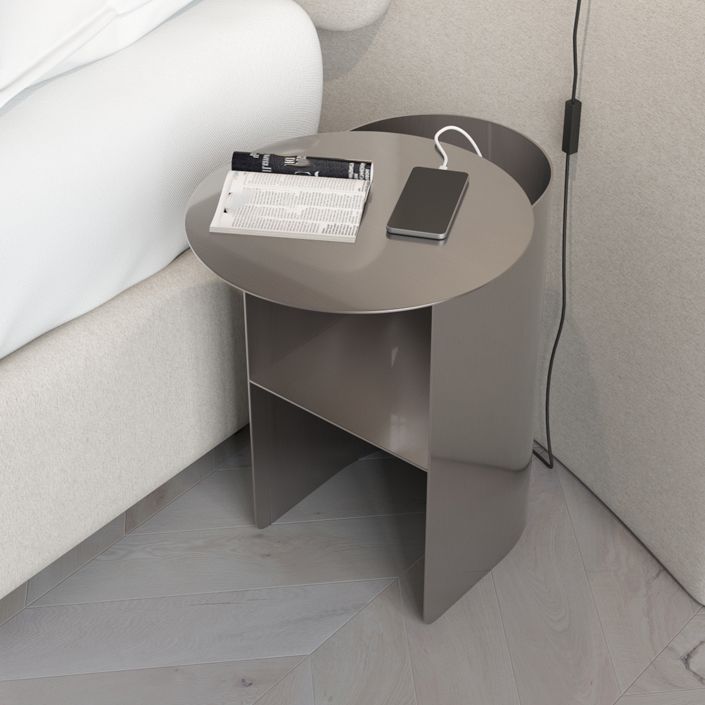 Metal Modern Bed Nightstand 20'' Tall 1-shelf Open Storage Bedside Cabinet Clearhalo 'Bedroom Furniture' 'furn' 'furn_night_stand' 'Furniture' 'night_stand' 'Nightstands' 1200x1200_dfd98d57-c153-4d0f-9478-3bb3a65ee768