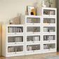 Modern Engineered Wood Bookshelf Standaard gesloten achterste boekenkast met deuren