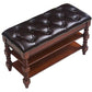 Rubber Wood Seating Bench Rectangle Cushioned Shoe Storage Entryway Bench Clearhalo 'Benches' 'Chairs & Seating' 'furn' 'furn_benches' 'Furniture' 'Living Room Furniture' 1200x1200_dfdd8bba-36d6-4096-a36a-25b05647e688