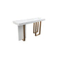 Rectangle Bar Table Contemporary Bar Dining Table with 4 Gold Legs Clearhalo 'Bar Furniture' 'Bar Tables' 'bar_tables' 'furn' 'furn_bar_tables' 'Furniture' 'furniture_bar_tables' 'Kitchen & Dining Furniture' 1200x1200_dfdfe1d5-8f20-4df3-86b2-8dafb9e0ddb4