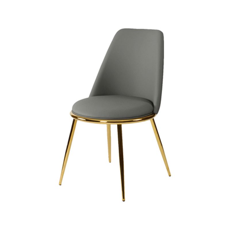 Metal Scandinavian Restaurant Side Chair Parsons Matte Finish Dining Chair Clearhalo ' kitchen&dining_furn' 'Dining Chairs' 'Dining Tables & Seating' 'dining_chair' 'furn' 'furn_dining_chair' 'Furniture' 'furniture_dining_chair' 'Kitchen & Dining Furniture' 'kitchen' 1200x1200_dfe014e8-d89e-49a4-bf21-05c22bb921a2
