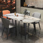 Modern Style Set 1/4/5/7 Pcs with Rectangle Dining Table and Wingback Chairs Clearhalo 'Dining Room Sets' 'Dining Tables & Seating' 'dining_room_set' 'furn' 'furn_dining_room_set' 'Furniture' 'Kitchen & Dining Furniture' 1200x1200_dfe0ff98-fdf3-4d10-9468-f6c6a5422741