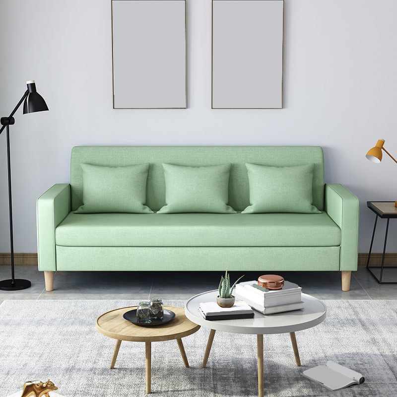 Contemporary 3-seater Sofa Square Arm Settee with Three Pillow Back Clearhalo 'furn' 'furn_sofas' 'Furniture' 'furniture_sofas' 'Living Room Furniture' 'Sofa' 'sofas' 1200x1200_dfe12cf7-6b13-4385-a5c4-8c4fa8b775a2