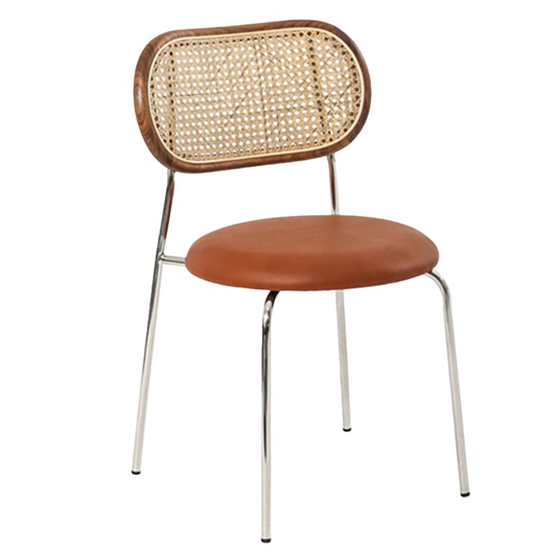 Contemporary Style Metal Chairs Sets Dining Room Open Back Side Chairs Clearhalo ' kitchen&dining_furn' 'Dining Chairs' 'Dining Tables & Seating' 'dining_chair' 'furn' 'furn_dining_chair' 'Furniture' 'furniture_dining_chair' 'Kitchen & Dining Furniture' 'kitchen' 1200x1200_dfe2bbed-1d80-42ee-810c-63d3df7662d8