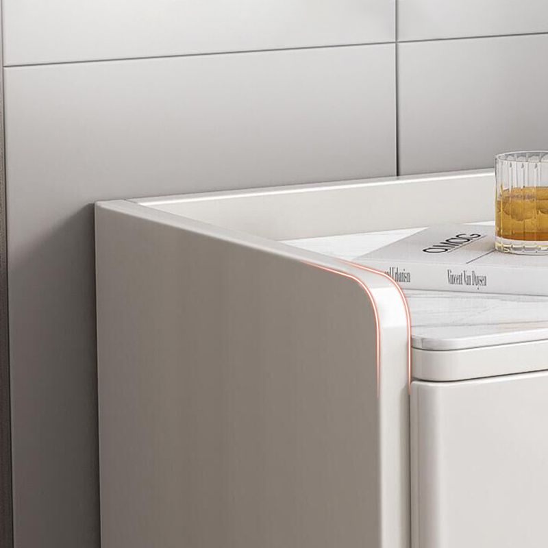 2 Drawers Stone Nightstand Glam Legs Included Bedside Cabinet ,18.5" Tall Clearhalo 'Bedroom Furniture' 'furn' 'furn_night_stand' 'Furniture' 'night_stand' 'Nightstands' 1200x1200_dfe2d2c2-b118-41a1-ab02-69a4ade20e7e