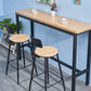 Industrial 1/2/3/5 Pieces Solid Wood Bar Table Set Fixed Counter Set for Home Use Clearhalo 'Bar Furniture' 'furn' 'furn_home_bar_bar_sets' 'Furniture' 'Home Bars & Bar Sets' 'home_bar_bar_sets' 'Kitchen & Dining Furniture' 1200x1200_dfe2ff82-c290-4d56-971b-034d95a456f3