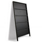 Metal Closed Back Bookshelf Standard Industrial Bookcase with Shelves