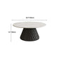 Slate Pedestal Coffee Table Round Modern Minimalist Coffee Table Clearhalo 'Coffee & Accent Tables' 'Coffee Tables' 'coffee_tables' 'furn' 'furn_coffee_tables' 'Furniture' 'Living Room Furniture' 1200x1200_dfe86a8a-cbf4-4995-9719-77fd2e2d886c