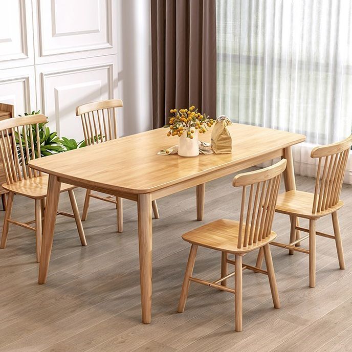 Industrial Standard Dining Table Rectangle Solid Wood Dining Table for Kitchen Clearhalo ' dining_table' 'Dining Tables & Seating' 'Dining Tables' 'furn' 'furn_dining_table' 'Furniture' 'furniture_dining_table' 'Kitchen & Dining Furniture' 'kitchen&dining_furn' 'kitchen' 'kitchen_dining_table' 1200x1200_dfe882c5-1657-4c9c-9970-a01c7db41791