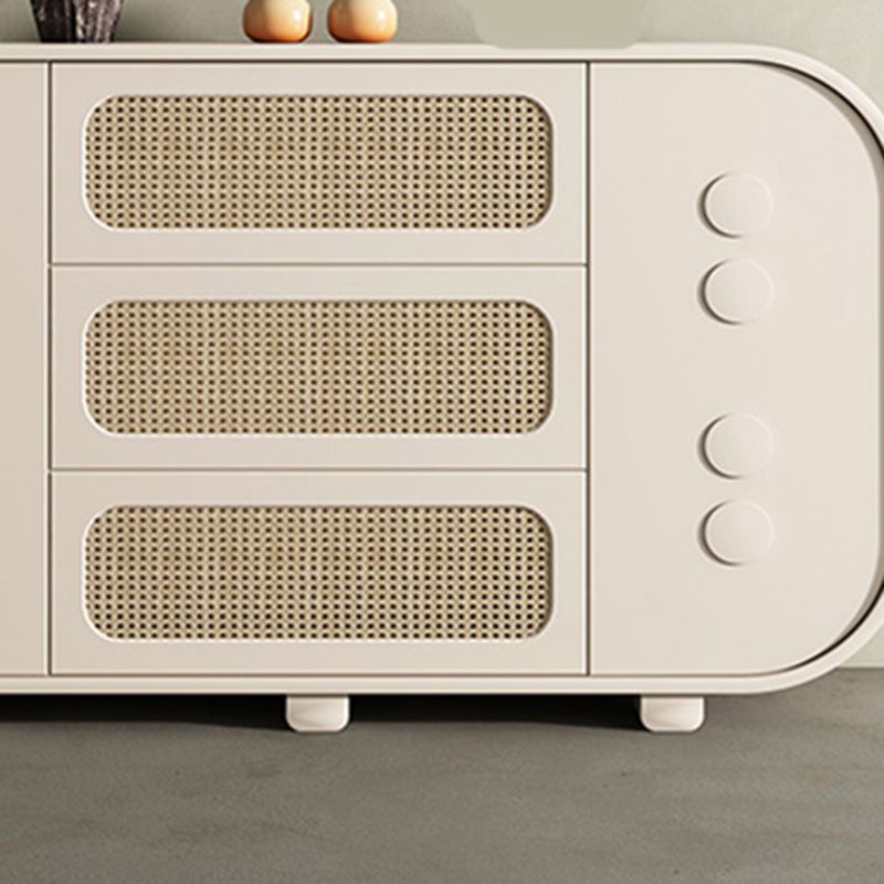 Mobile moderno armadio latestino di stoccaggio in legno con cassetti e porta