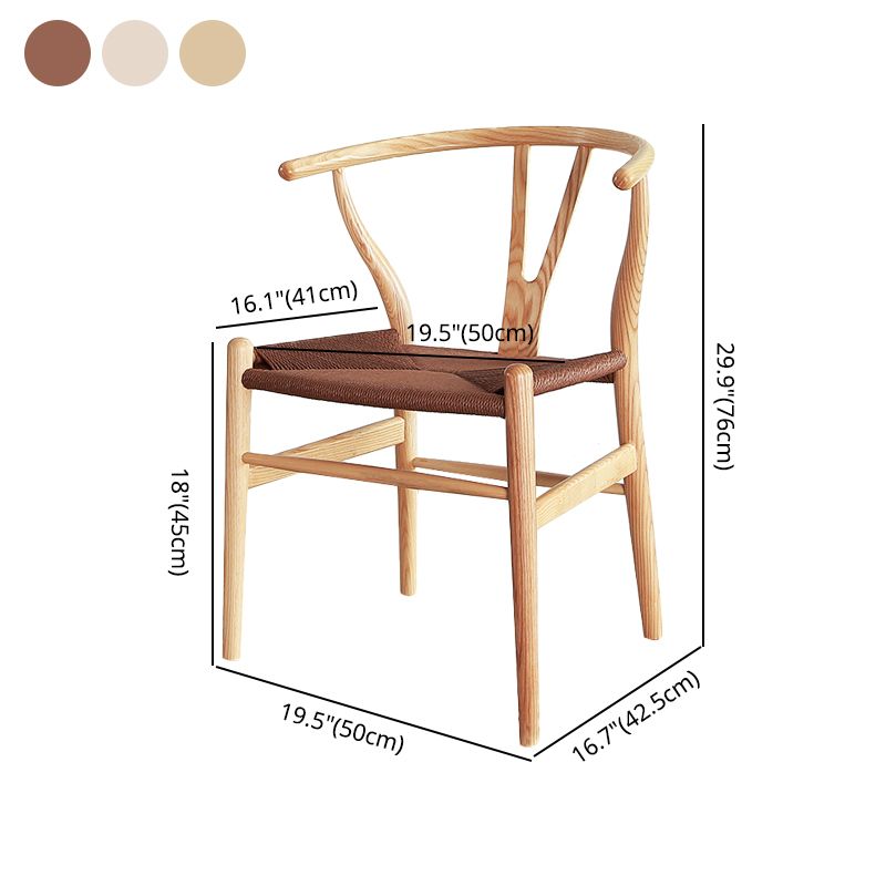 Modern Wood Dining Room Chair Armless Fork Bone Dining Chairs for Home Use Clearhalo ' kitchen&dining_furn' 'Dining Chairs' 'Dining Tables & Seating' 'dining_chair' 'furn' 'furn_dining_chair' 'Furniture' 'furniture_dining_chair' 'Kitchen & Dining Furniture' 'kitchen' 1200x1200_dfea7c98-836b-4db7-9ce5-a512108bedb7