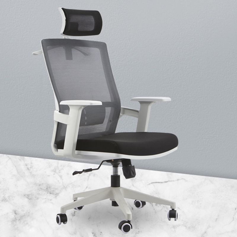 Modern Fixed Arms Office Chair Slide No Distressing Ergonomic Desk Chair Clearhalo 'furn' 'furn_office_chair' 'Furniture' 'Office Chairs' 'Office Furniture' 'office_chair' 1200x1200_dfec34e9-448f-49fa-9fac-2c1ada95a51b