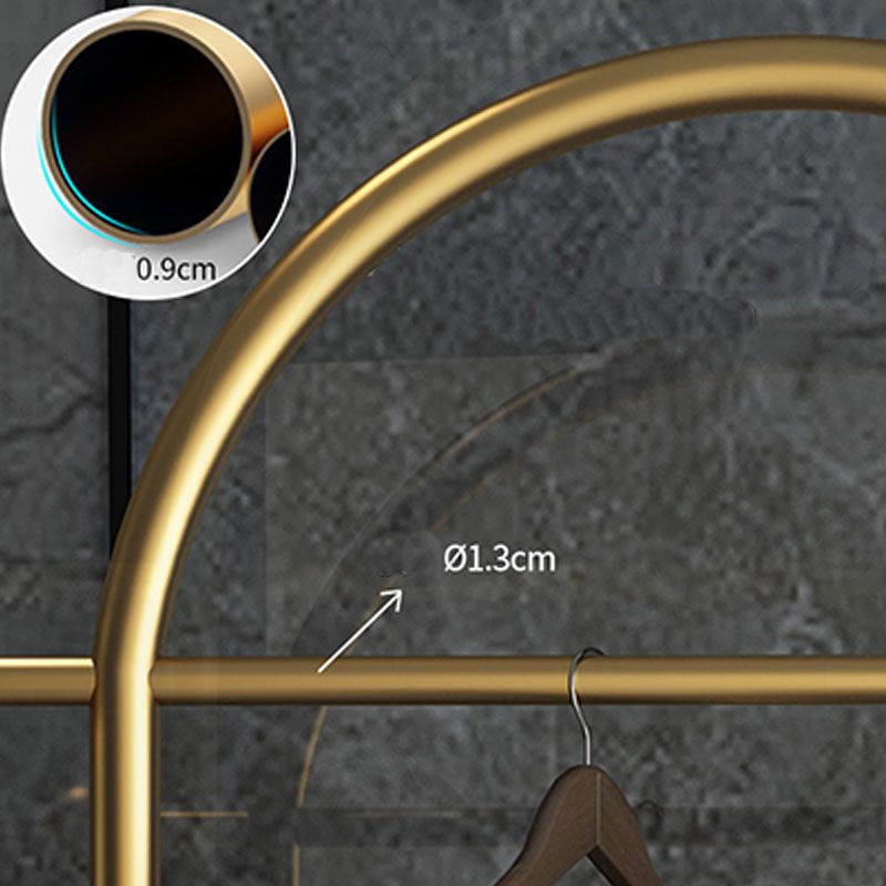 Kit de entrada de metal contemporáneo riel colgante y 2 ganchos colgador de abrigo