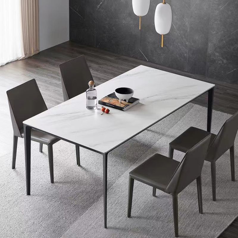 Tavolo da pranzo fisso industriale di cucina in pietra sinterizzato