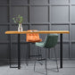 Wood Counter Table with Rectangle Table Top Double Pedestal Table- 41.3" H Clearhalo 'Bar Furniture' 'Bar Tables' 'bar_tables' 'furn' 'furn_bar_tables' 'Furniture' 'furniture_bar_tables' 'Kitchen & Dining Furniture' 1200x1200_dfee1a34-c886-45e6-bc92-0c52eadc823b