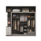 Contemporary Wardrobe Closet Engineered Wood Wardrobe Cabinet