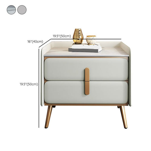 Mesa de acento de madera sólida Mesa de noche moderna con piernas